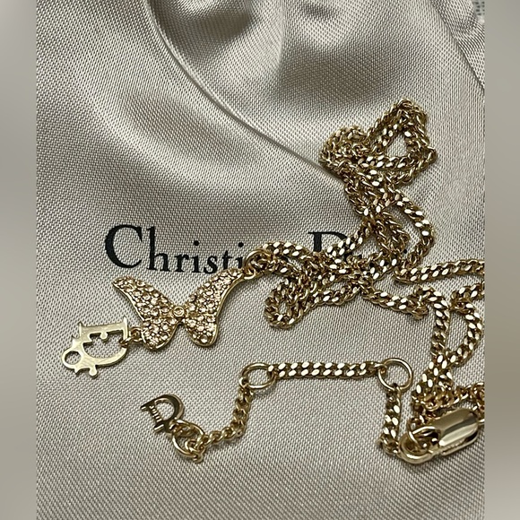 CHRISTIAN DIOR Butterfly Necklace and Earrings Set - Picture 3 of 8